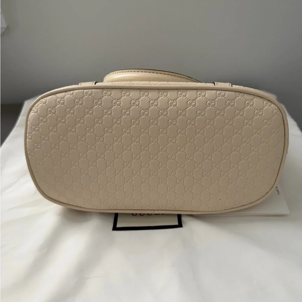 Gucci Beige Leather Satchel - Picture 13 of 16